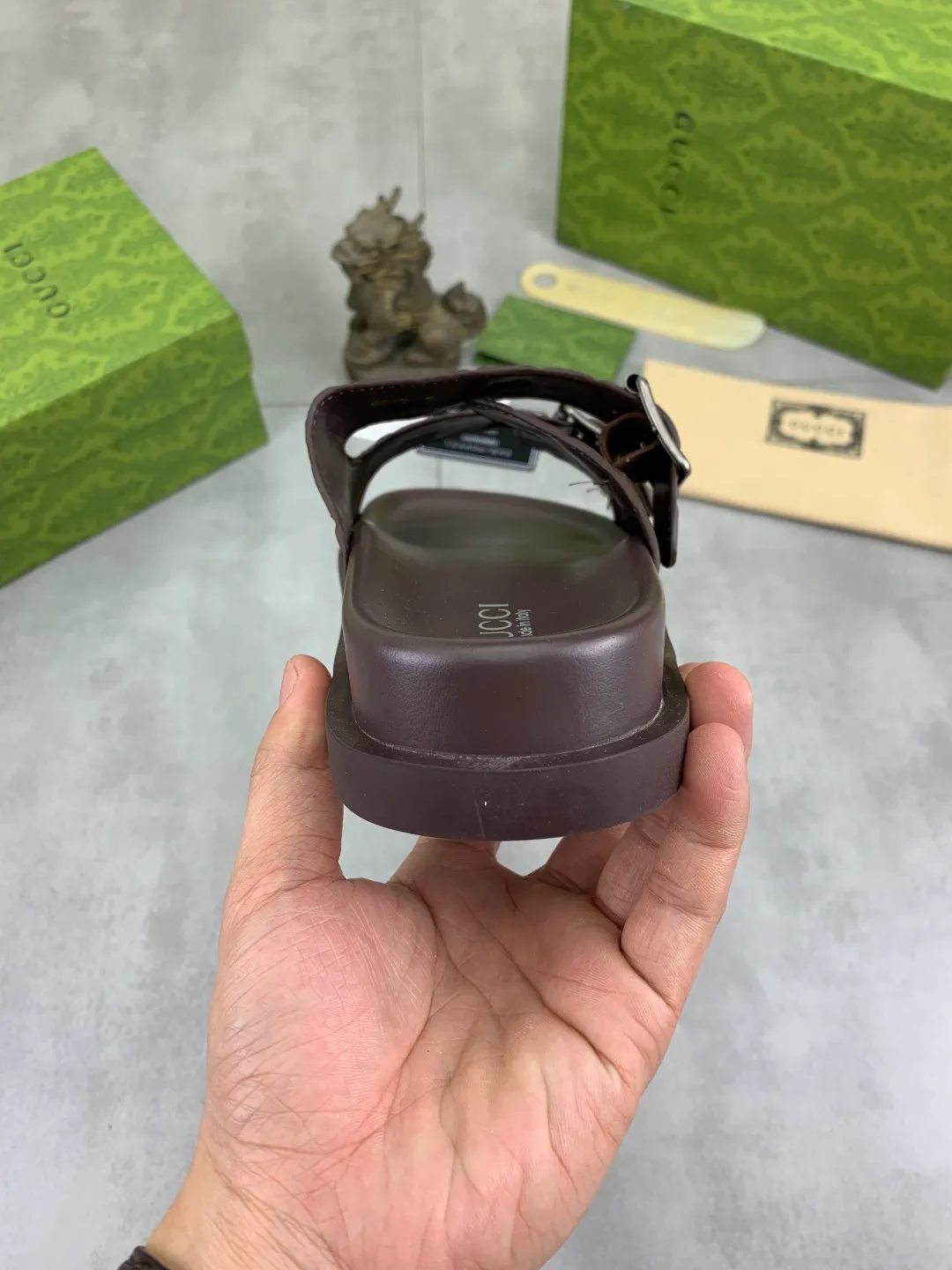 Men's Men's Shoes💰P340💰[New Style]🎁🎁🎁 High-quality GUCCI new casual slippers for the Year of the Snake, original official website, perfect workmanship, transmitting a kind of noble luxury, sublimating its definition of luxury in Gucci's high-end extraordinary craftsmanship. Original Gucci double G combination outsole, code number: 38-44 (45 customized)